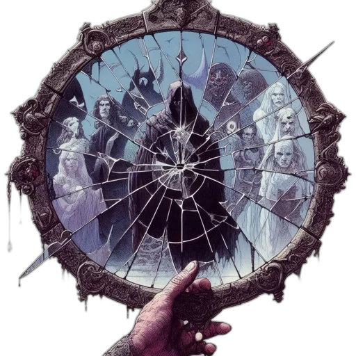 staff, umbrella, mask, crown transparent PNG cut-out