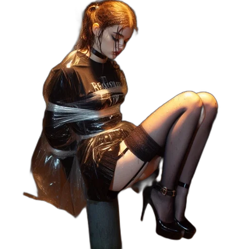 jacket, dress, robot, staff transparent PNG cut-out