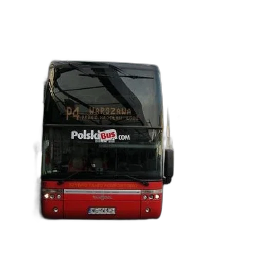 3d render, photorealistic, red, bus transparent PNG cut-out