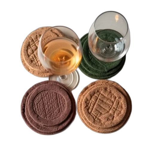 jewelry, earth tones, wine, coasters transparent PNG cut-out