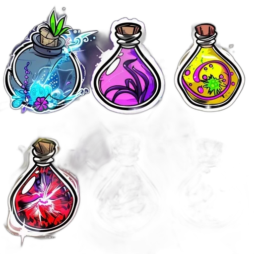 jewelry, concept art, fantasy art, neon transparent PNG cut-out
