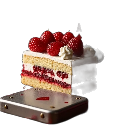 food, crown, 3d render, photorealistic transparent PNG cut-out