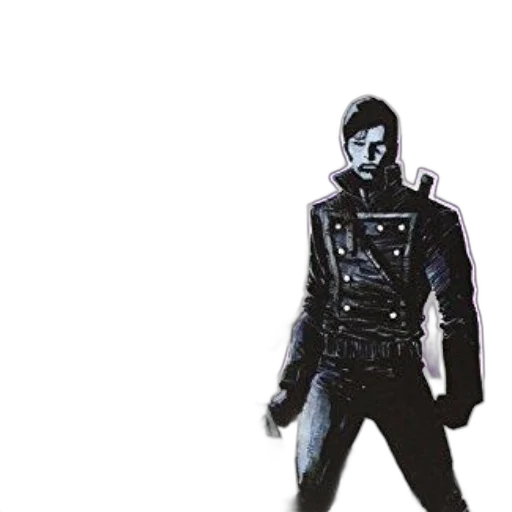 jacket, mask, robot, sword transparent PNG cut-out