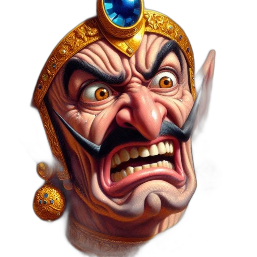 face, staff, mask, crown transparent PNG cut-out