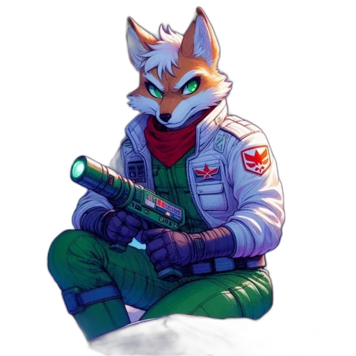 staff, jacket, weapon, robot transparent PNG cut-out