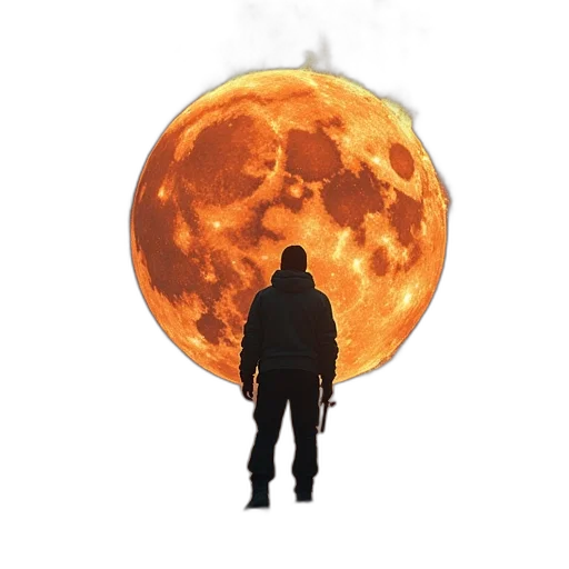 jacket, creature, staff, mask transparent PNG cut-out
