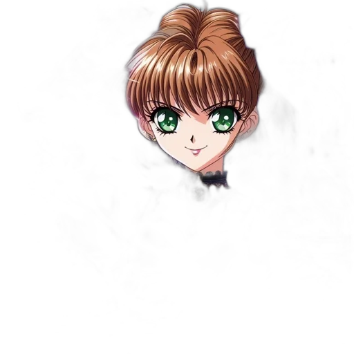 staff, hair, face, creature transparent PNG cut-out
