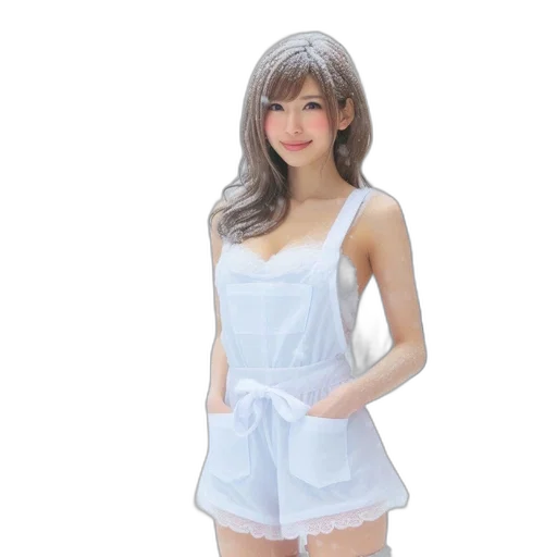dress, robot, 3d render, photorealistic transparent PNG cut-out