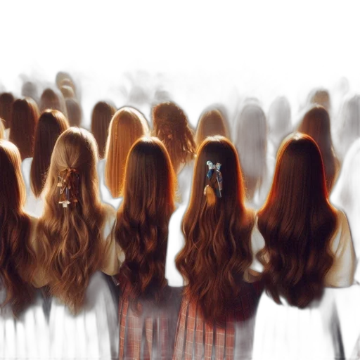 hair, crown, staff, photorealistic transparent PNG cut-out