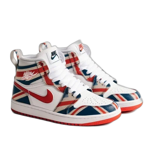 shoes, united, kingdom-themed, nike transparent PNG cut-out