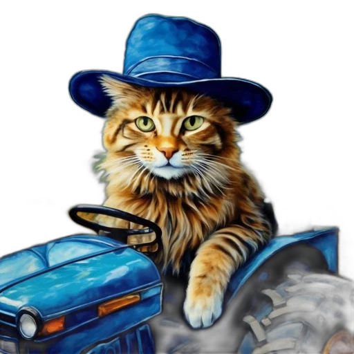 hat, car, animal, robot transparent PNG cut-out