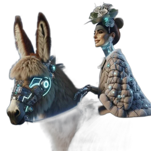animal, creature, hat, staff transparent PNG cut-out