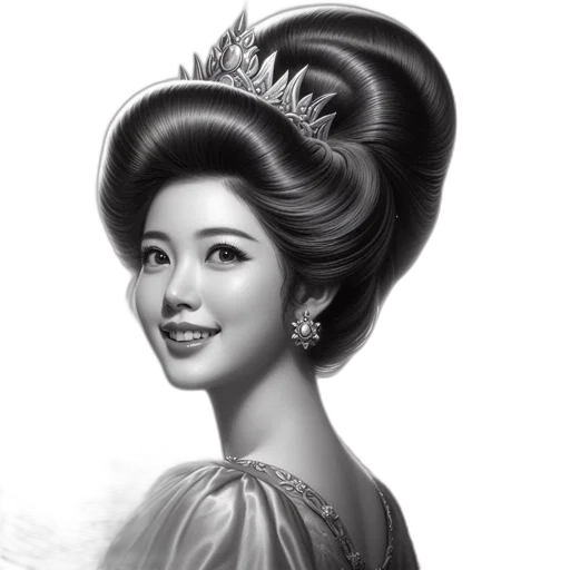 crown, face, jewelry, photorealistic transparent PNG cut-out