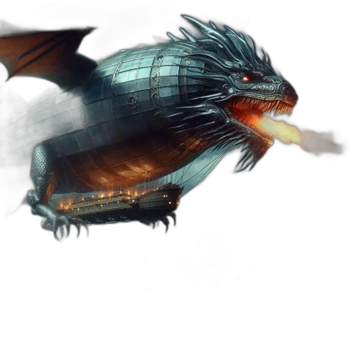 dragon, creature, concept art, fantasy art transparent PNG cut-out