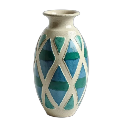 bottle, 3d render, ceramic, vase transparent PNG cut-out