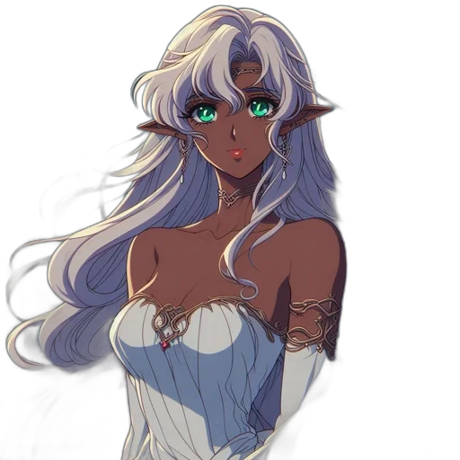 dress, staff, mask, fantasy art transparent PNG cut-out