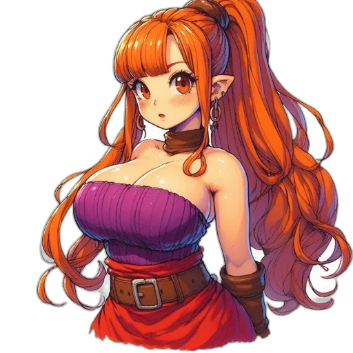 dress, staff, crown, face transparent PNG cut-out