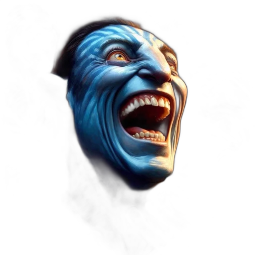 mask, face, creature, staff transparent PNG cut-out