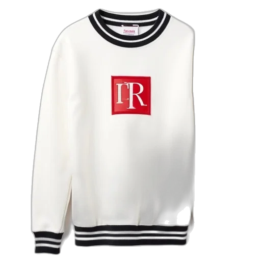jacket, white, sweater, red transparent PNG cut-out