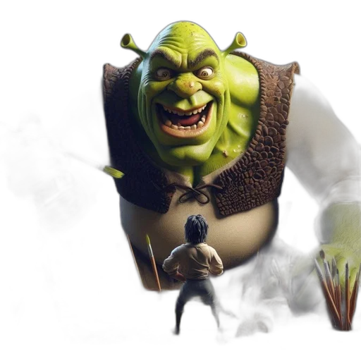 staff, mask, creature, face transparent PNG cut-out