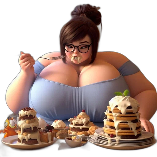 food, dress, concept art, 3d render transparent PNG cut-out