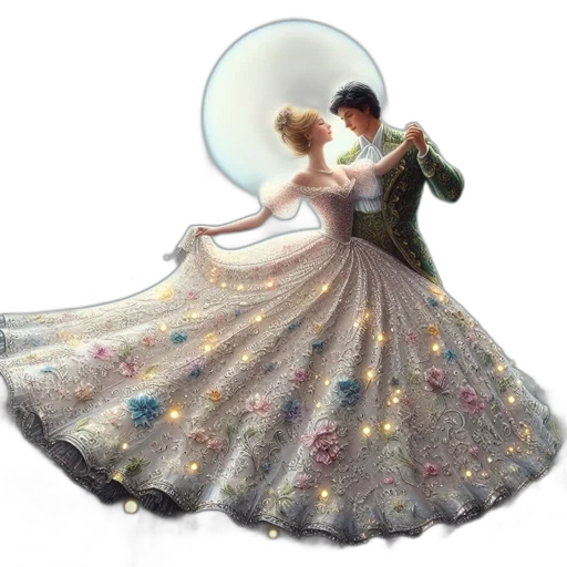 dress, umbrella, jewelry, fantasy art transparent PNG cut-out