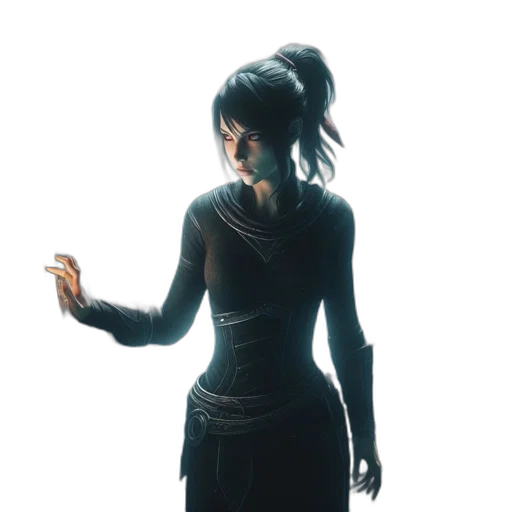 dress, staff, jewelry, weapon transparent PNG cut-out