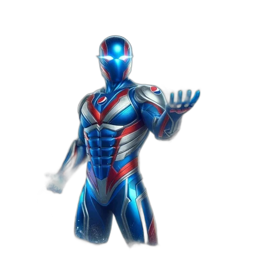 robot, mask, jacket, 3d render transparent PNG cut-out