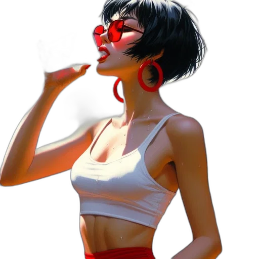 face, mask, jacket, concept art transparent PNG cut-out