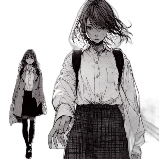jacket, concept art, comic book art, anime transparent PNG cut-out