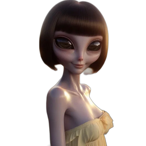 dress, robot, creature, face transparent PNG cut-out