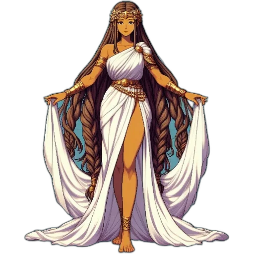 dress, jewelry, pixel art, concept art transparent PNG cut-out