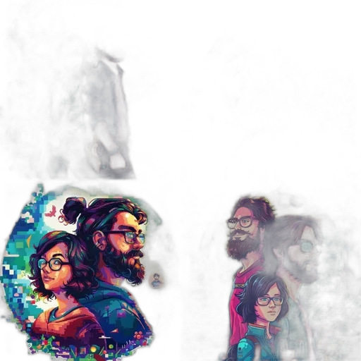 comic book art, concept art, fantasy art, cartoon transparent PNG cut-out