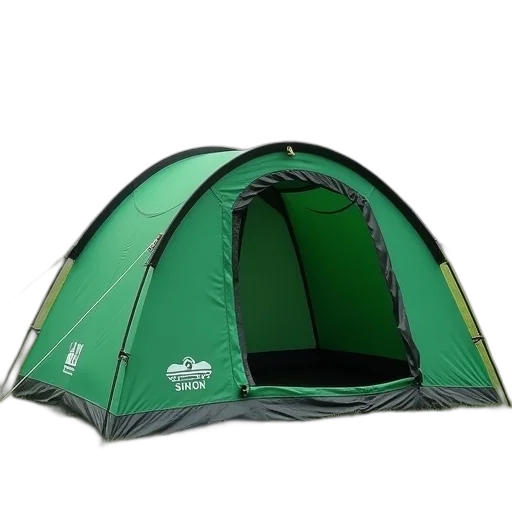 umbrella, 3d render, green, tent transparent PNG cut-out