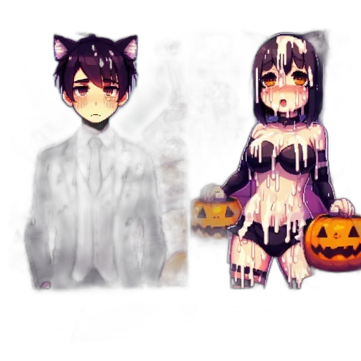 pixel art, watercolor, concept art, anime transparent PNG cut-out