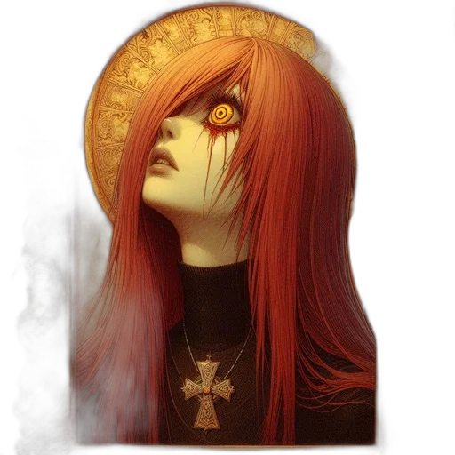 crown, face, mask, fantasy art transparent PNG cut-out