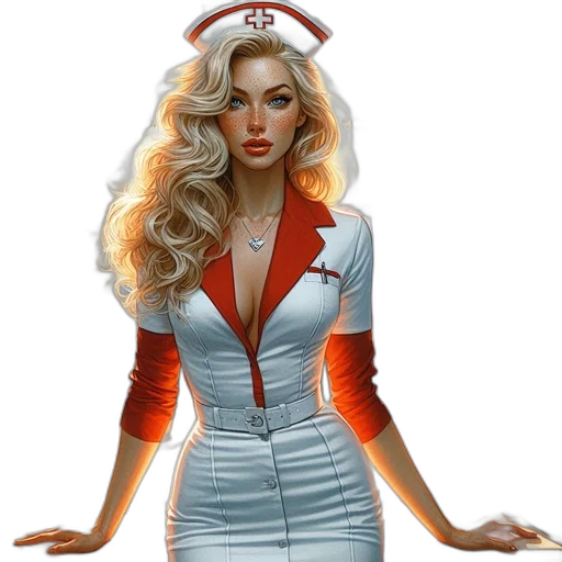 dress, staff, concept art, fantasy art transparent PNG cut-out