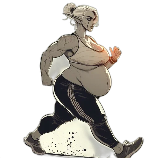 concept art, watercolor, fantasy art, monochrome transparent PNG cut-out