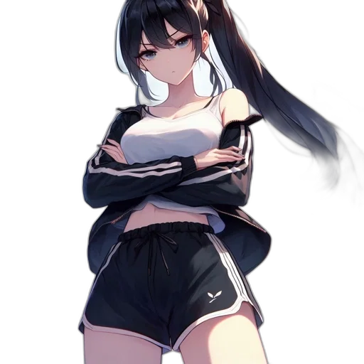 dress, jacket, weapon, staff transparent PNG cut-out