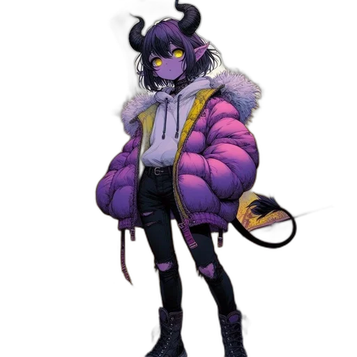 jacket, creature, animal, staff transparent PNG cut-out