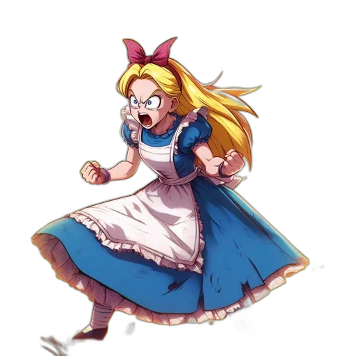 dress, staff, creature, weapon transparent PNG cut-out