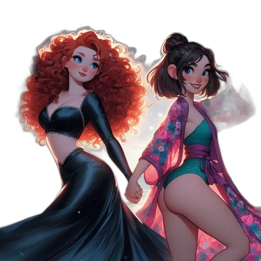 dress, concept art, comic book art, cartoon transparent PNG cut-out