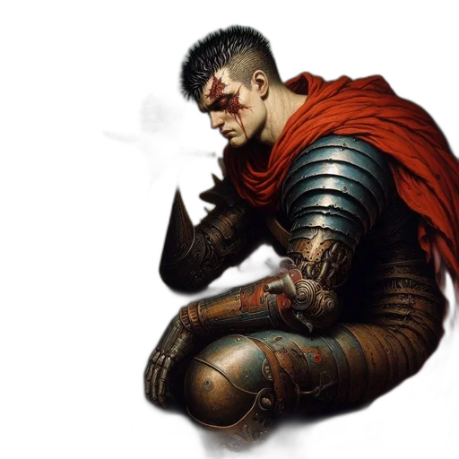 sword, weapon, face, fantasy art transparent PNG cut-out