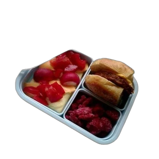 food, 3d render, bento, box transparent PNG cut-out
