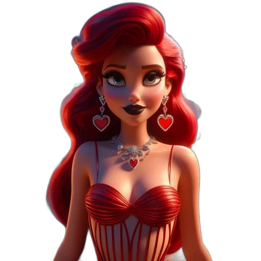 jewelry, dress, concept art, 3d render transparent PNG cut-out