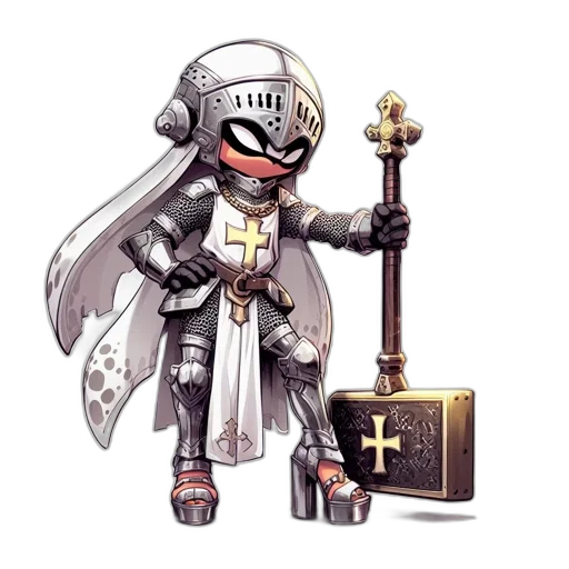 sword, weapon, staff, robot transparent PNG cut-out
