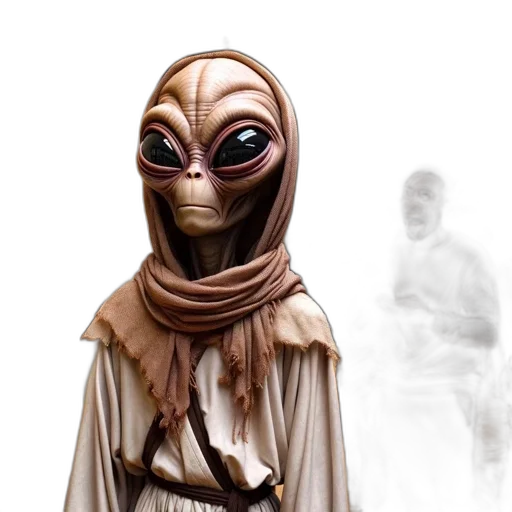 mask, creature, staff, face transparent PNG cut-out
