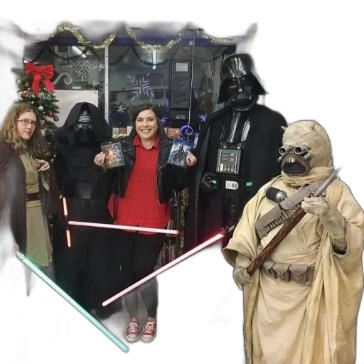 staff, group, people, dressed transparent PNG cut-out