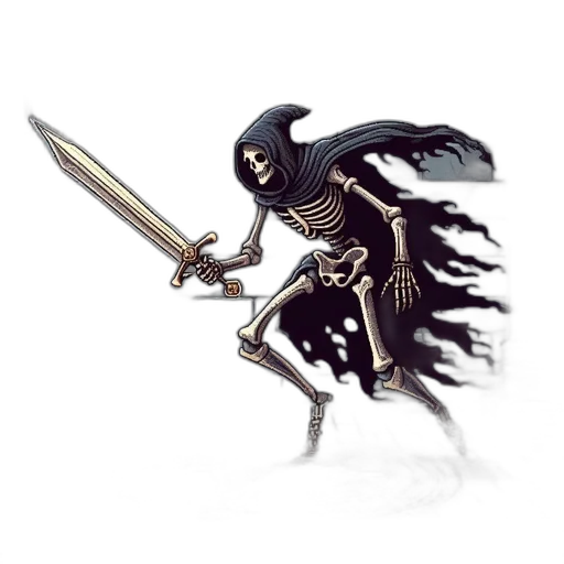 sword, weapon, staff, creature transparent PNG cut-out