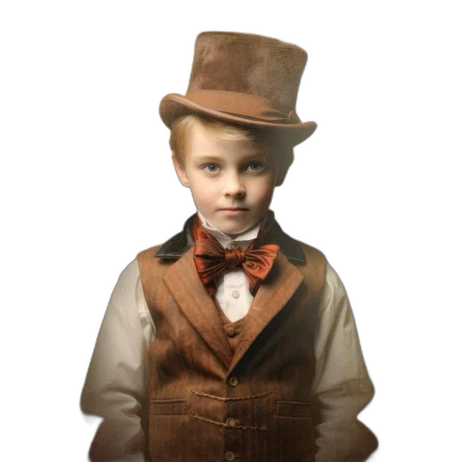 hat, staff, face, photorealistic transparent PNG cut-out